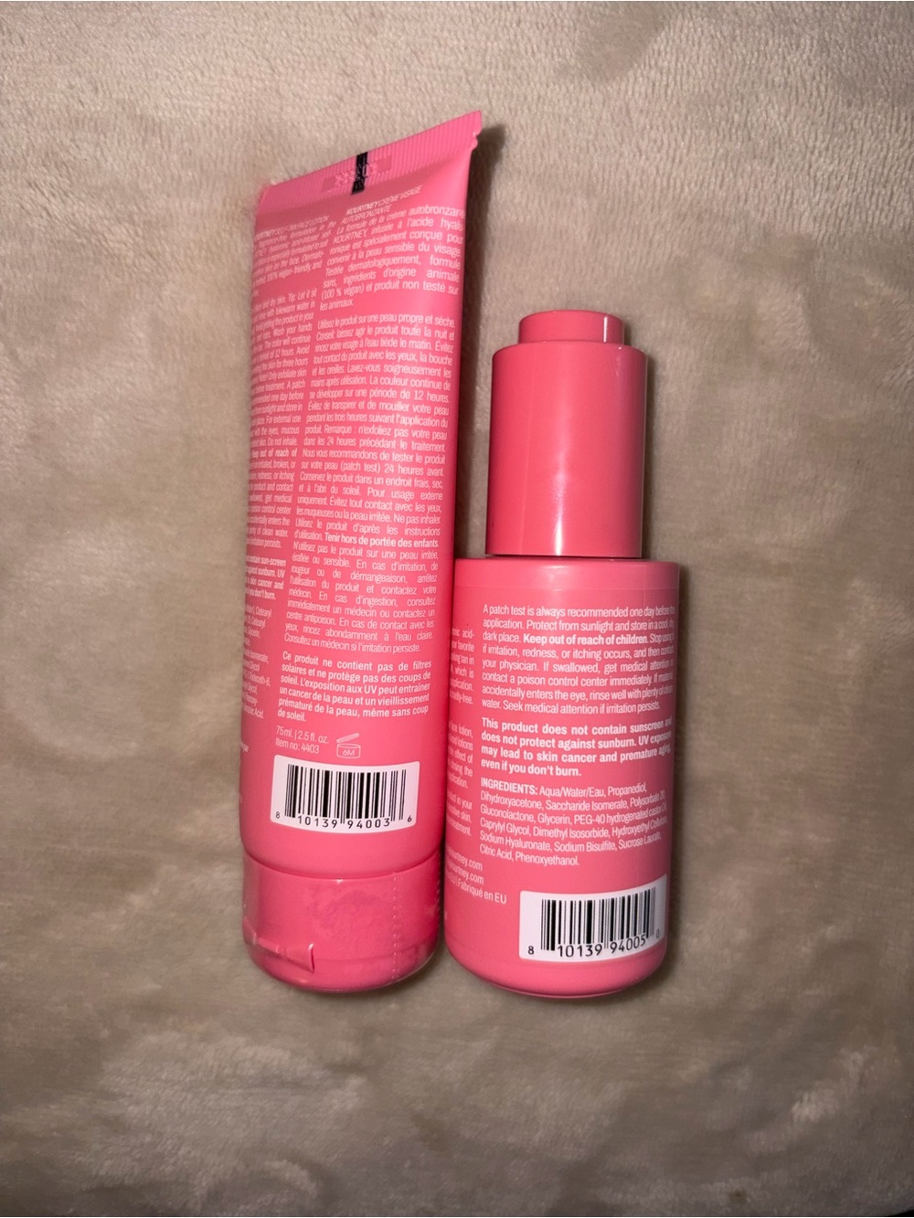 Kourtney by Kourtney Kellar Pink Self-Tan Face Lotion & Clear Tan Drops Duo - Picture 3 of 4